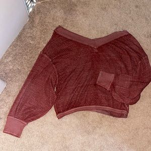 Off the shoulder free people sweater